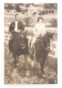 Don and Ginger Drysdale Ride Over Their Hidden Hills Estate   